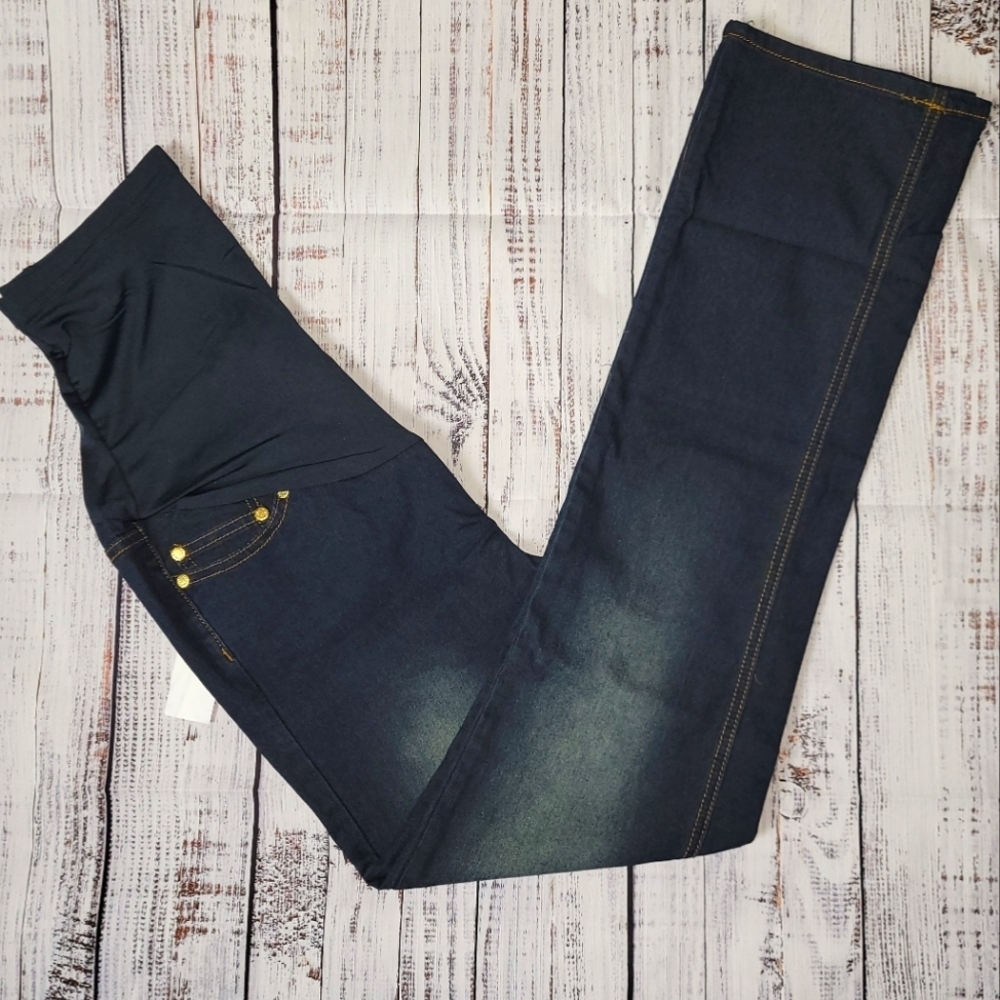 NWT Oh! Mama Size S Maternity Slim Straight Leg Jeans
